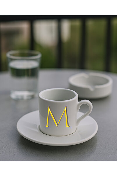 TREND YANKI Turkish Coffee Cup, Espresso Cup Letter