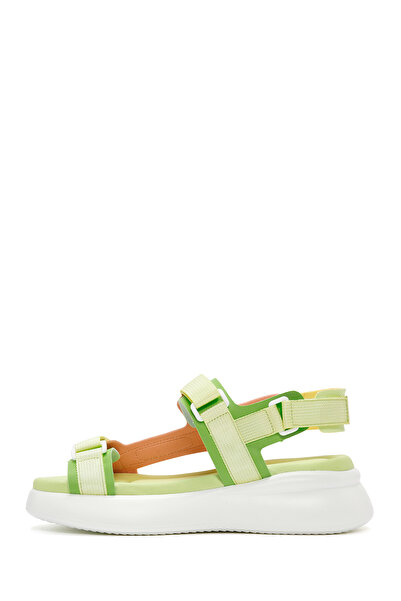 Derimod Green Ankle Strap Thick Sole Women's Sandals - 24sfe485114