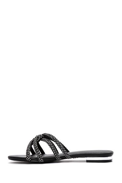 Derimod Women's Black Stone Slippers 24Sfd441814