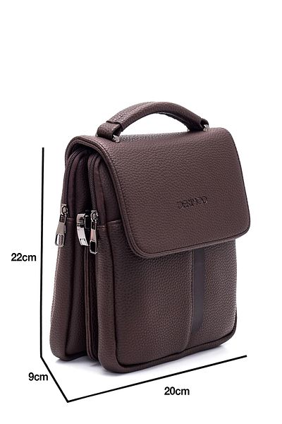 Derimod Men's Brown Messenger Bag 22Sbd3500Ft