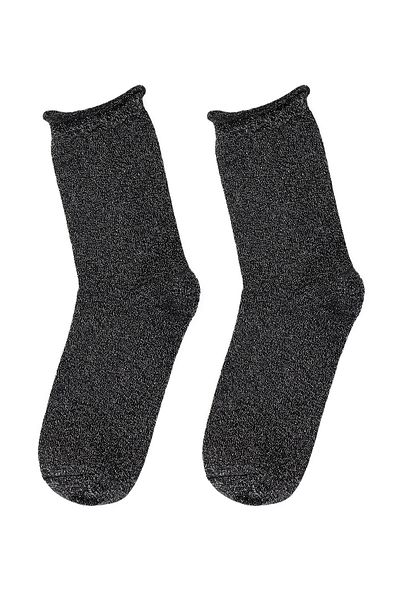 Derimod Women's Black Glitter Cotton Socks 000A2C40066F