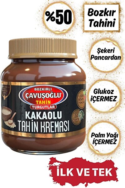 Bozkırlı Çavuşoğlu Susamlı Tahin Kreması 330g + Kakaolu Tahin Kreması 330g