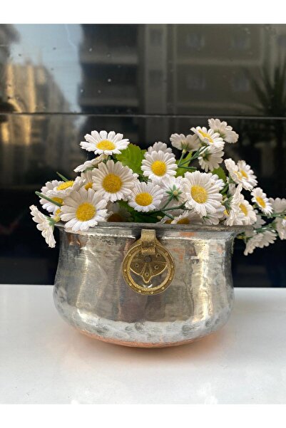 LüksAksesuar ESKİ YAPIM BAKIR SAKSI ASMALI BAKIR KASE