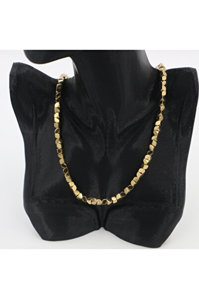 STEELMAKER JEWELRY قلادة من الفولاذ على شكل هندسي