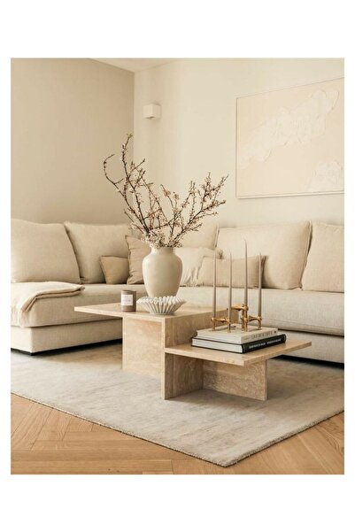 SMF MERMER Traverten orta sehpa