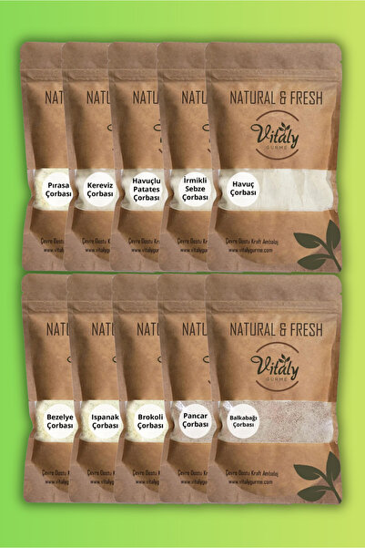 Vitaly Gurme +8 Ay Doğal Katkısız Bebek Çorba Karışımı Ek Gıda Seti 10x125g |...