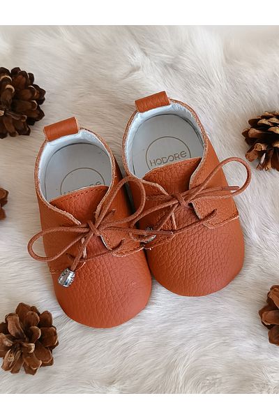 Hodore Alfa Taba Genuine Leather Baby Loafers