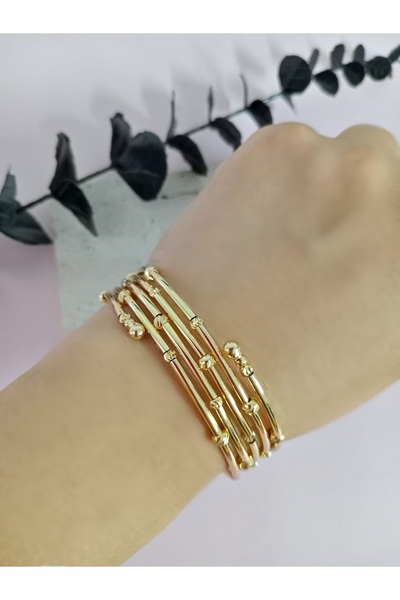 mos&more Gold Dolamalı (Taşsız) Kadın Bileklik