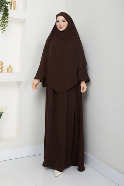 Rüyam Moda طقم فستان سوفليه مكون من 3 قطع