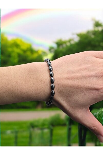 NBS Beautiful Naturel Stones سوار الهيماتيت العصري للجنسين (هدية، عيد ميلاد) ...