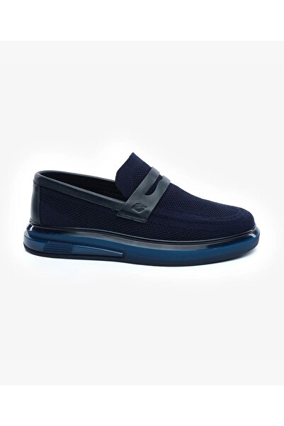 Greyder Men's Navy Blue Genuine Leather Loafer Shoes 5Y1Ua62598