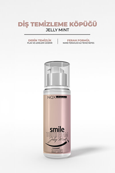NQX PULL Diş Macunu Köpük Doğal Florürsüz Anında Beyazlatma Etkili Tam Koruma Jelibon-Nane