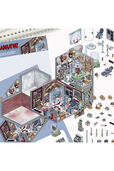 Choice 3 قطع من ملصقات المناظر الطبيعية DIY لمختبر منشار السلسلة، كابينة يوم ...