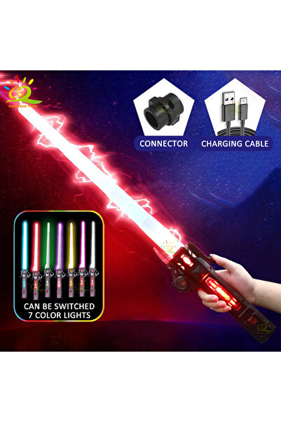 Choice F مع صندوق سيف ضوئي قابل للسحب بإصبع دوار سيف ليزر وميض صوت مضيء Force FX FOC