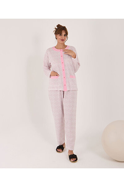 AYSUN TEKSTİL Σετ πιτζάμες από ποιοτικό βαμβακερό ύφασμα με φαρδιά κοπή μπροσ...