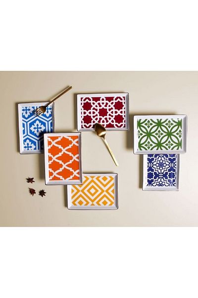 Porland Morocco 6-Person Cake Set 18X13Cm Mixed Color