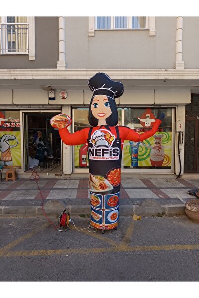 Gel Gel Balon ÖZEL TASARIM VE BASKILAR İLE 3 METRE BOYUNDA MDF ALT TABLA PARAŞÜT KUMAŞ LED IŞIKLI REKLAM BALONU