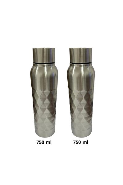 Generic Stainless Steel Bottles Set 2 Pcs 750 ML