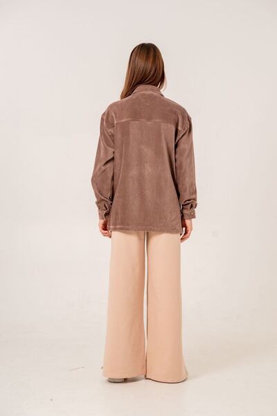 HAUSEkids 8-15 Years Premium Velvet Cotto Girl's Suit -Mocha-