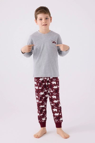 Arnetta Father Son Double Set - Gray Melange