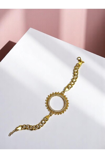 stainless steell Yezdan Tam Altın Çerçeveli Bileklik (Altın Kaplama) – 4 Fark...