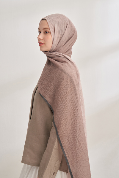 ARMANDA Muslin Tie-Dye Shal - Mink-Stone