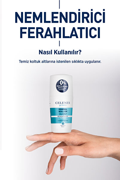 Celenes Alüminyum - Parfüm Içermeyen Beyazlatıcı Etkili Thermal Roll On Ve Deodorant - Silverfallet 75 ml