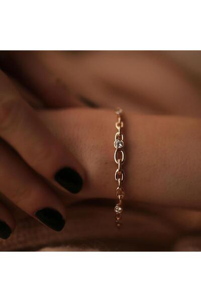 ByGoldenHouse Pırlanta Zincir Kelepçe Bilezik