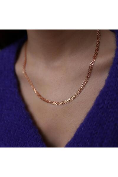 ByGoldenHouse Rose Hasır Kolye