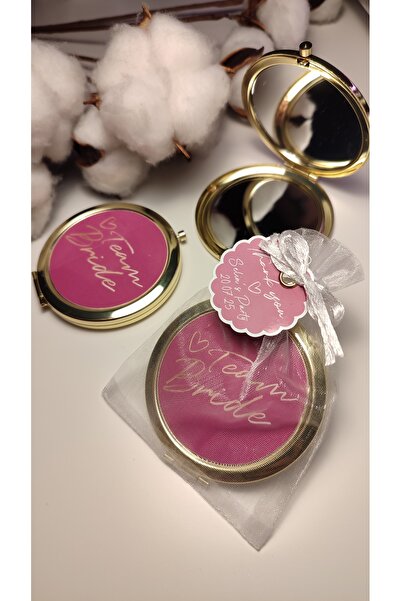 glaminkworld "Team Bride" Makyaj Aynası – Gelin Nedime Hediyesi | Kına & Beka...