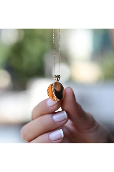ByGoldenHouse Kapaklı Madalyon Kolye