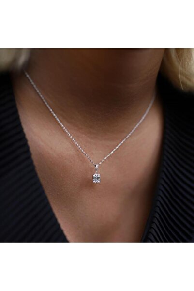 ByGoldenHouse Baget Pırlanta Kolye