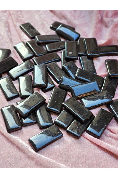 Atölye Öğretmenim Siyah Sanatsal Cam Mozaik Taşı Tezgah Arası Mozaik (2 kg g1...