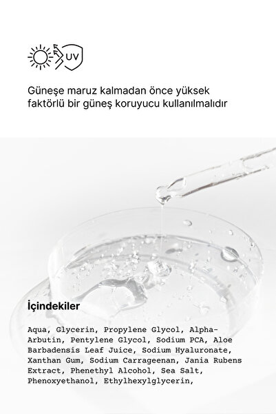 anocin Arbutin %2+ Hyaluronic acid Aydınlatıcı serum No:1