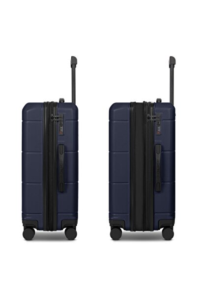 Police London 4 Rollen Kofferset 3-teilig mit Dehnfalte