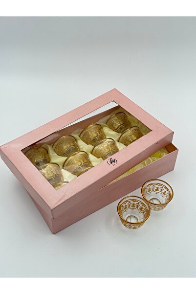 B&D SET OF 12PCS GLASS CAWA CUPS