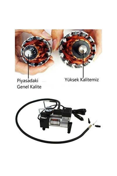 charmerprincesses Metal Lastik Hava Kompresörü Araba Oto Araç motosiklet bisiklet yatak Lastik Şişirme Pompası150 Psi