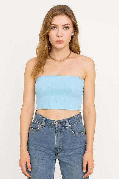 HAKKE Seamles Strapless Crop Bustier