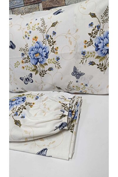 Gasel Home COTTON RANFORCE FABRIC DOUBLE PERSONAL RUBBER SHEET SET (160X200 & 180X200)