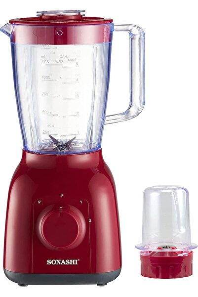 sonashi 2 In 1 Blender With 2 Speed Settings And Pulse - Spice Grinding, Smoothie Making And Juicing, 650W