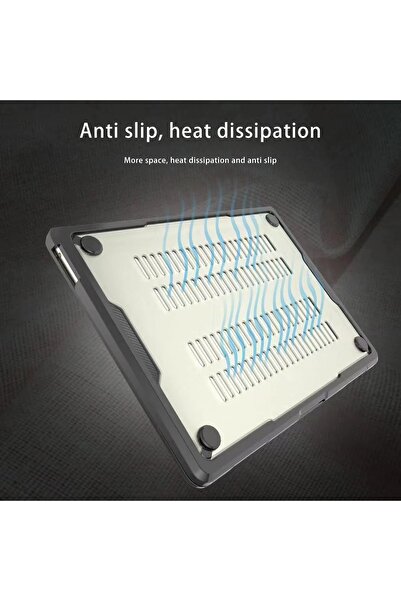 Alstrap MacBook Air 13.6 inç Uyumlu Alt ve Üst Kasa Kılıfı A2681 A3113-A3240 – Sert Koruma M2/M3/M4