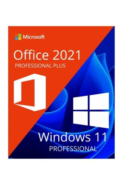 MICROSOFT Office 2021 Professional Plus + Windows 11 Professional Dijital Key Ömür Boyu