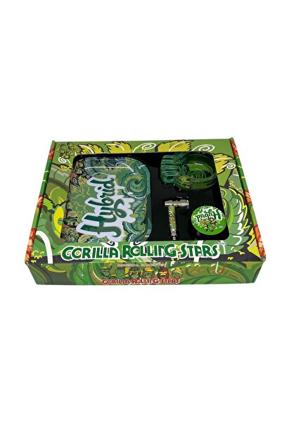 blackraw 4 Parça Premium Gorilla Rolling Stars Duman Smoking Set