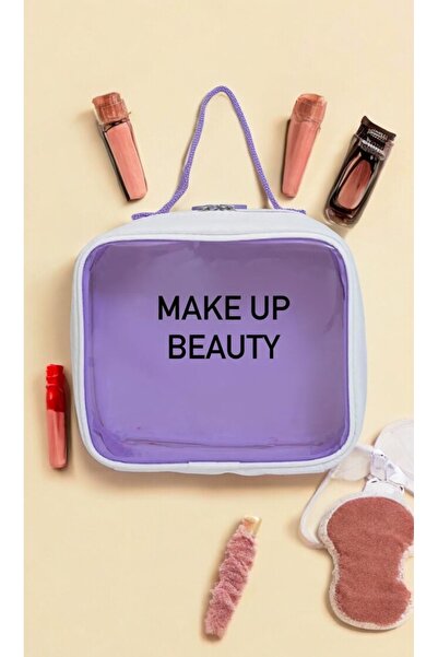 truvalıhelen kadın genç makyaj çantası renkli şeffaf