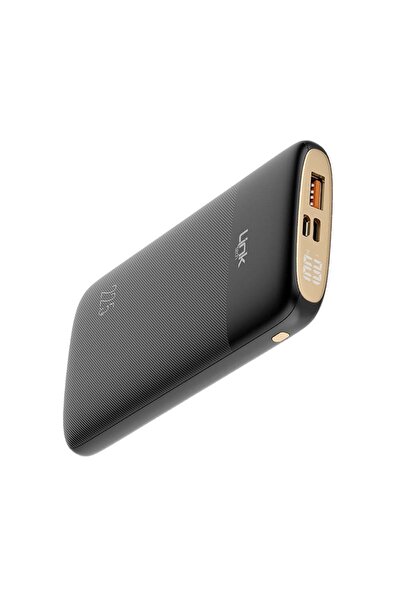 Linktech Pd12 Premium 10000 Mah Pd 22.5w Süper Hızlı Powerbank Siyah