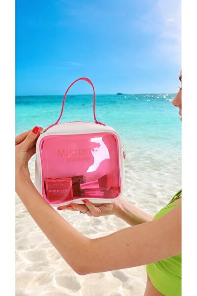 truvalıhelen plaj çantası plastik şeffaf fermuarlı