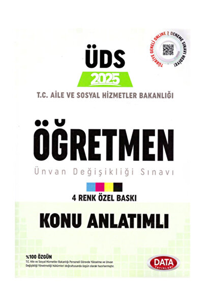 Data Yayınları 2025 ÜDS Aile ve Sosyal Hizmetler Bakanlığı ÖĞRETMEN Ünvan Değ...