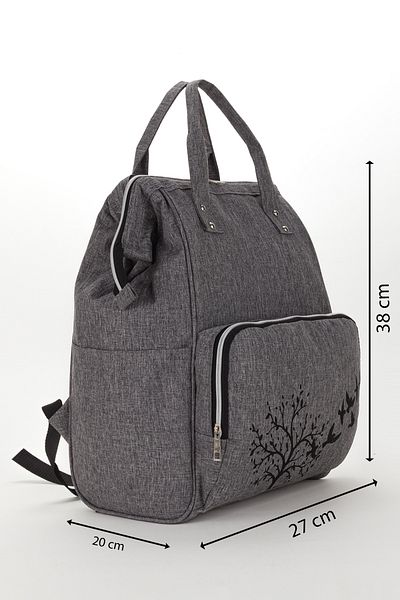 L&M LEGAS MODA Mother Baby Care Backpack with Thermal Bottle Holder and Stroller Hanger