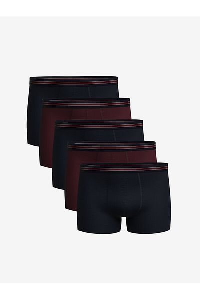 LC Waikiki LCW DREAM Standard Mold Βαμβακερά εύκαμπτα ανδρικά μπόξερ 5 τμχ