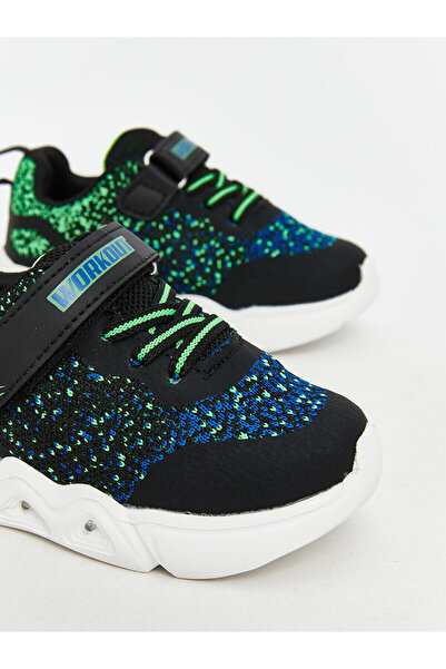 LC Waikiki Lcw Steps Black Velcro Sole Lighted Baby Boy Sports Shoes